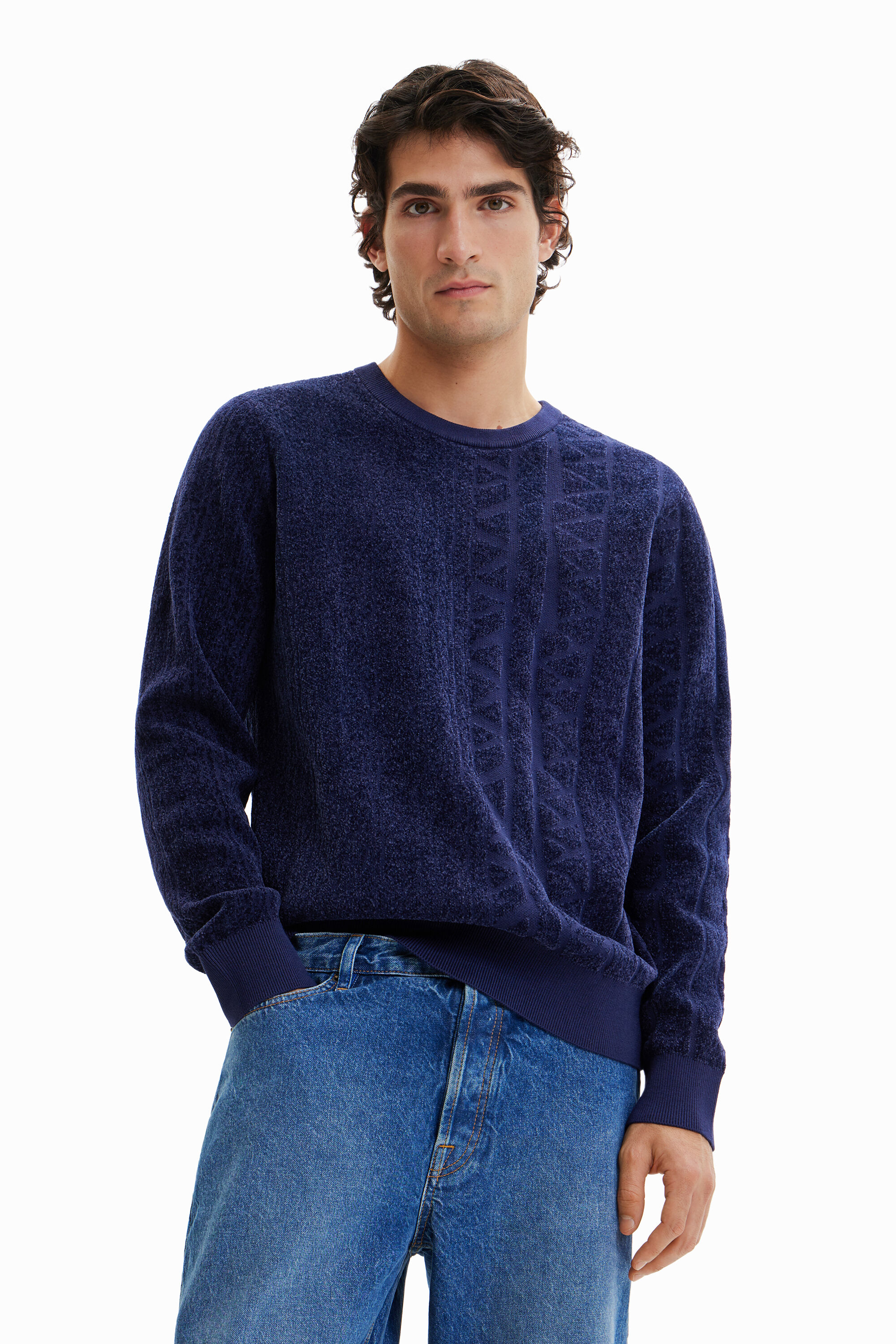 Pull motifs jacquard