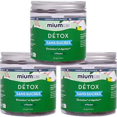 Cure gummies detox - Citron - Sans sucres - 2 mois
