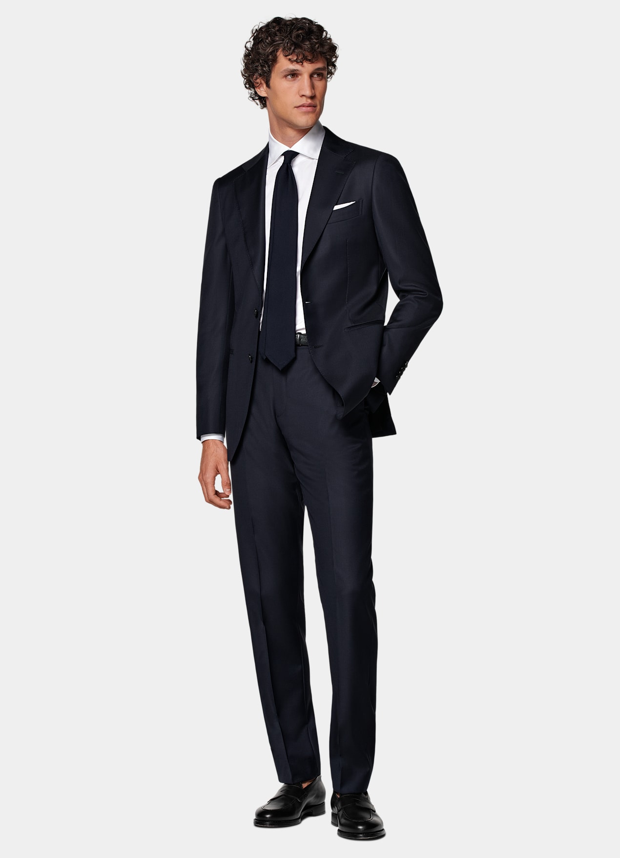 Costume Perennial Havana coupe Tailored bleu marine