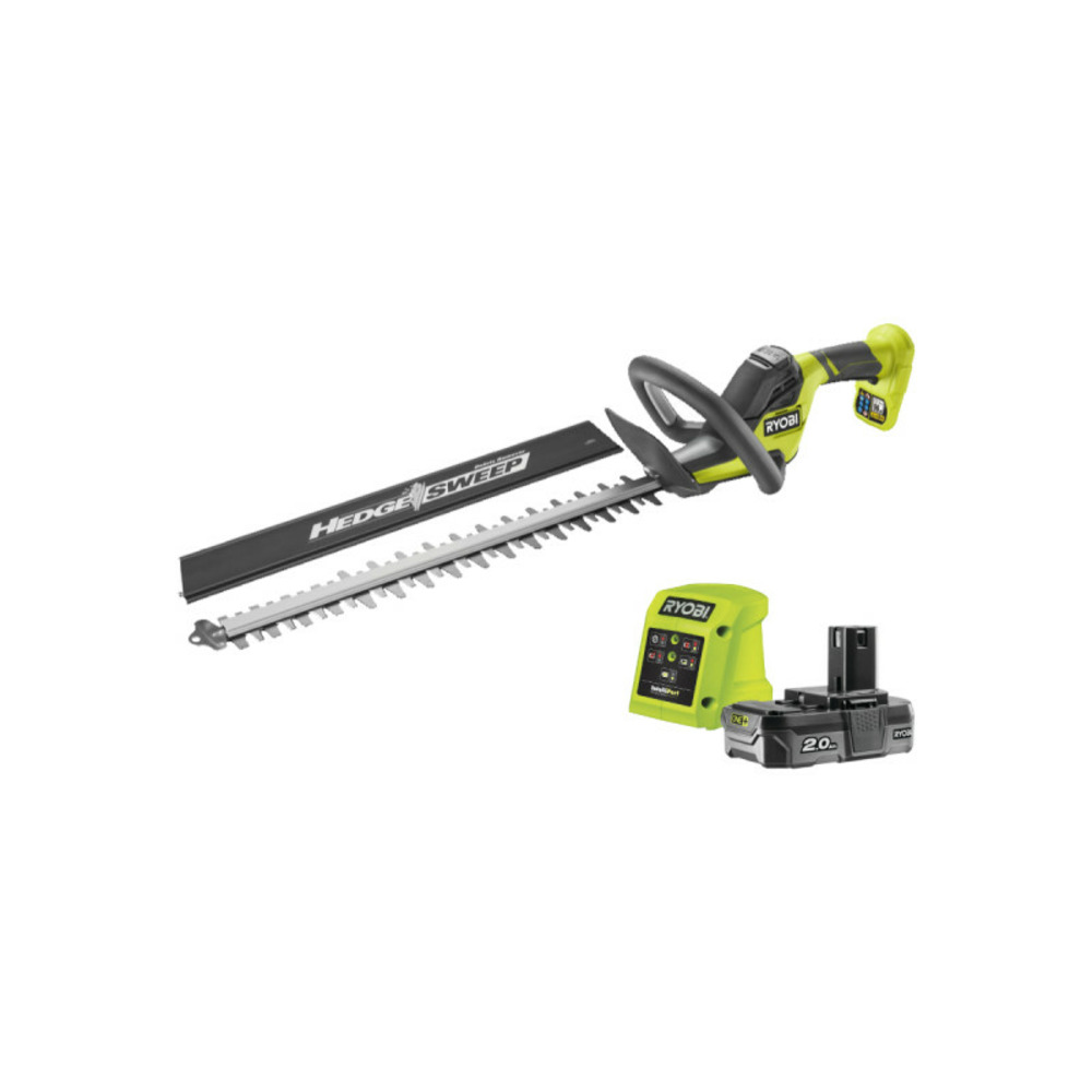 Taille-haies ryobi 18v oneplus - linea - 50 cm - 1 batterie 2.0 ah - 1 chargeur - ry18ht50a-120