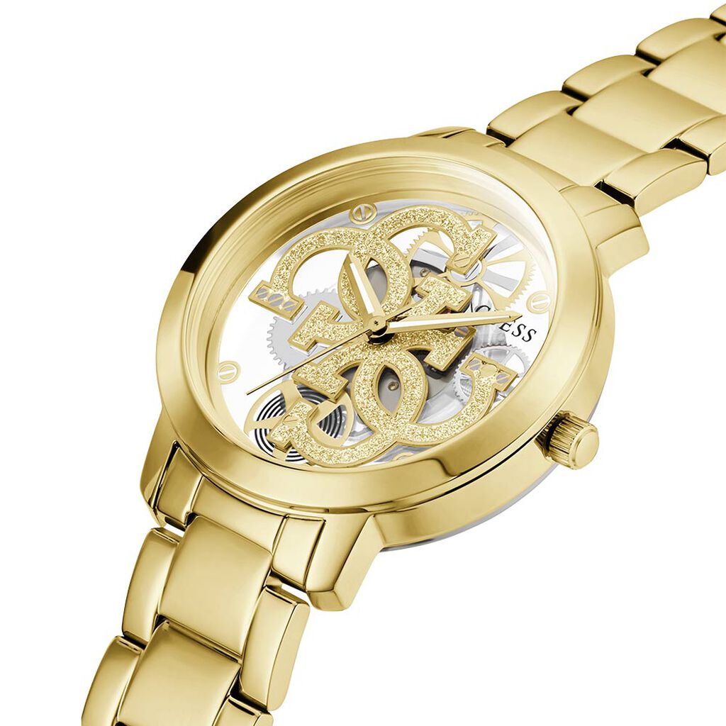 Montre Guess Quattro Clear Doré