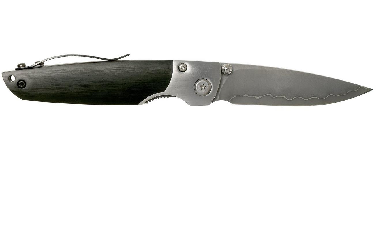 Mcusta MC-144G Shinra Mixture Teana, black pakkawood, herenmes