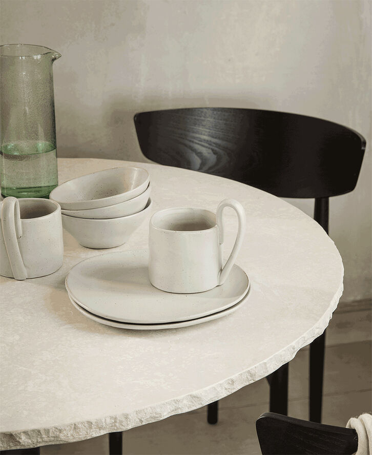 ferm LIVING Flow Bowl - Medium - Off-white Spec Off-white speckle