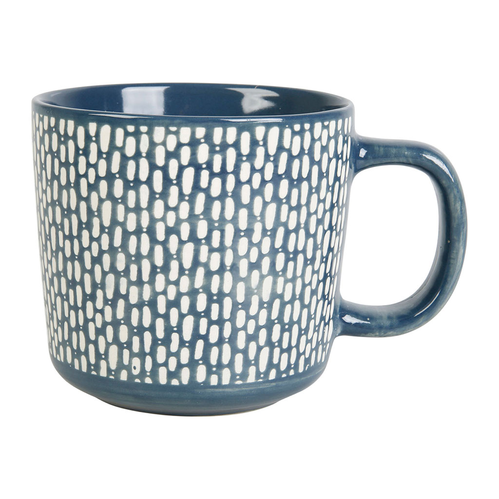 Mug grès ARTISTE bleu 43cl - LETHU