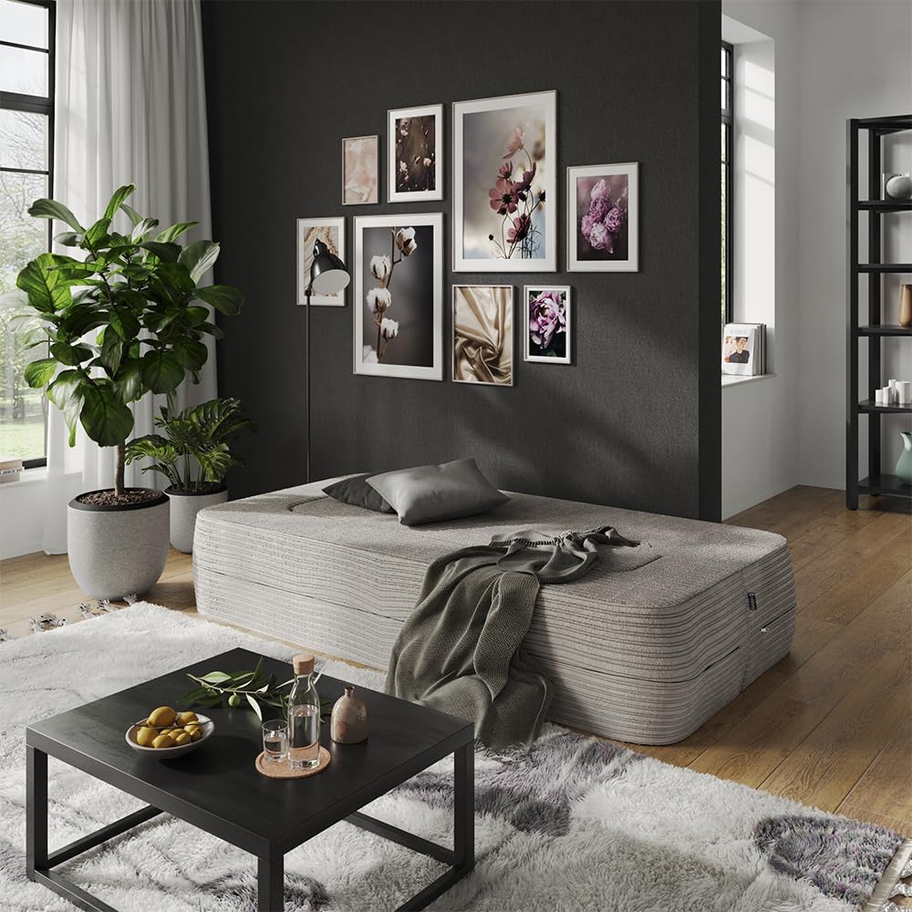 Sofa Lille, Schlafcouch, Beige, 190 cm mit Schlaffunktion