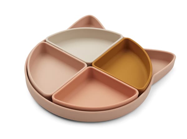 Arne Tallerken med Divider Cat Rose mLiewood