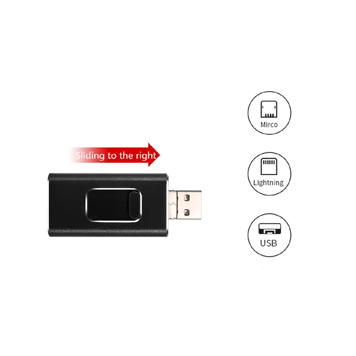 Tige U-Disk U-Drive - 16 Go - Gris