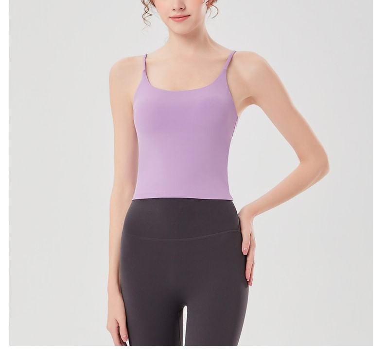 Claduodoe - Effen yoga camisole top