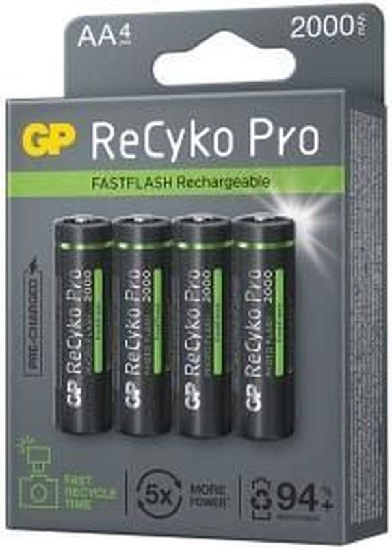 GP - ReCyko - AA Batterijen - 2000 mAh - 4 Stuks - NiMH
