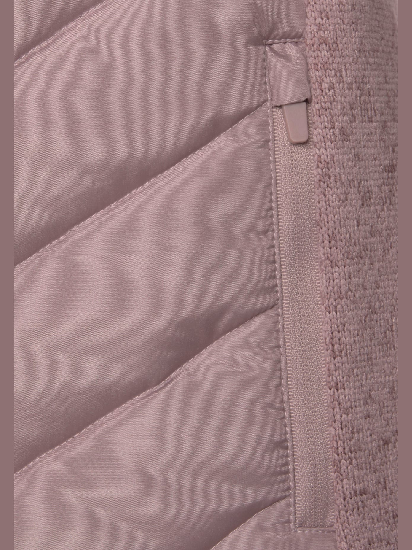 Doudoune manteau matelassé avec tricot polaire doux aux manches