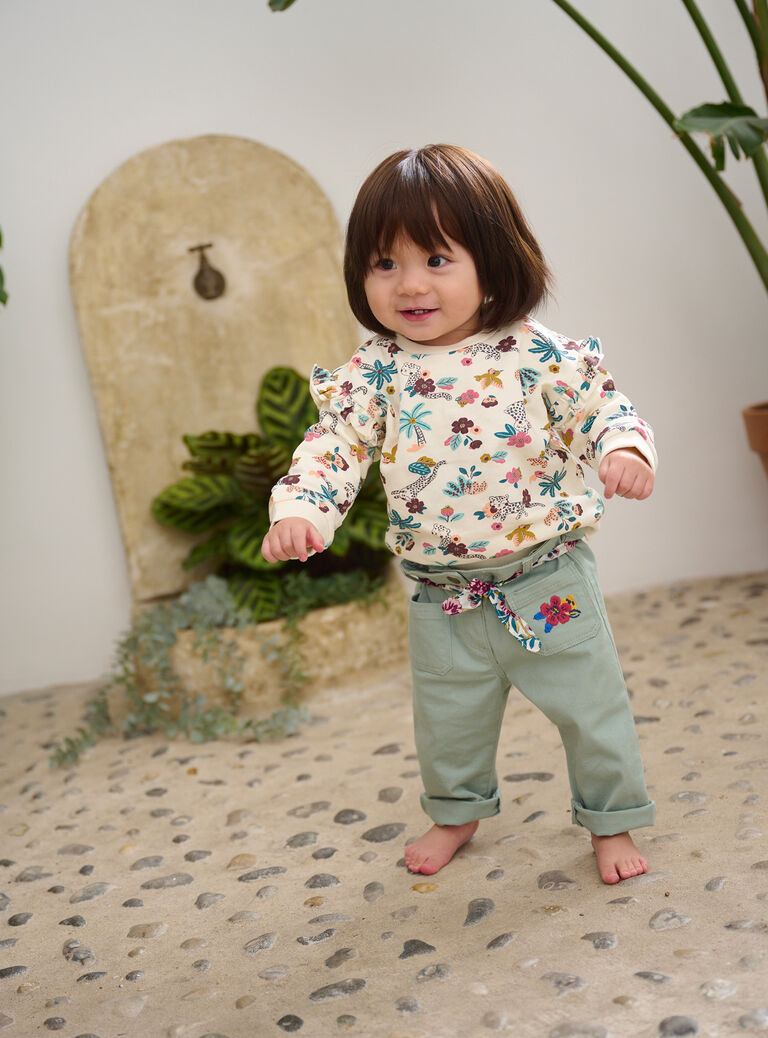 Sweat à motif fantaisie pour bébé fille
