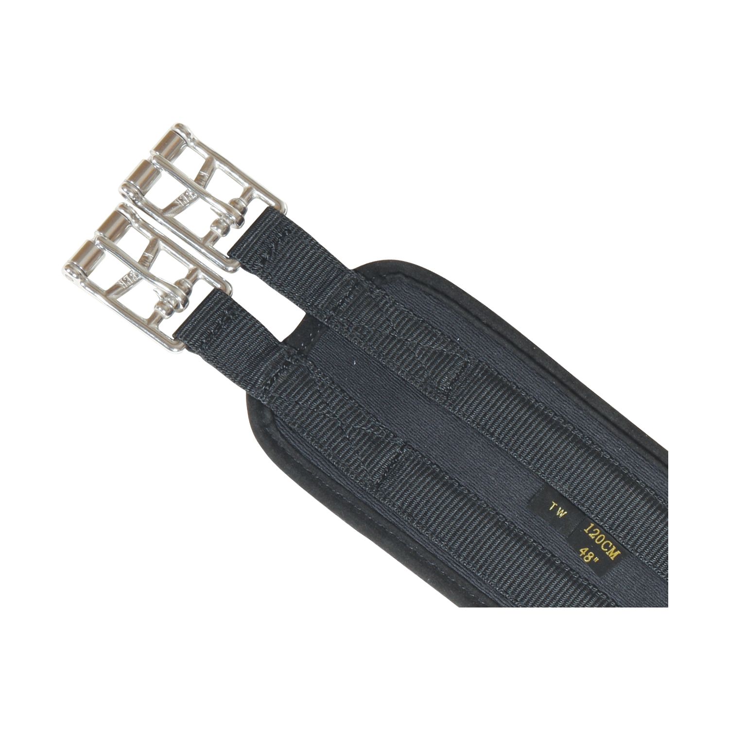 kieffer Sattelgurt Air-Tex  - schwarz