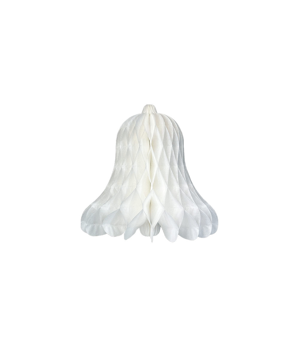 Witte Kerstklok Wit 30cm