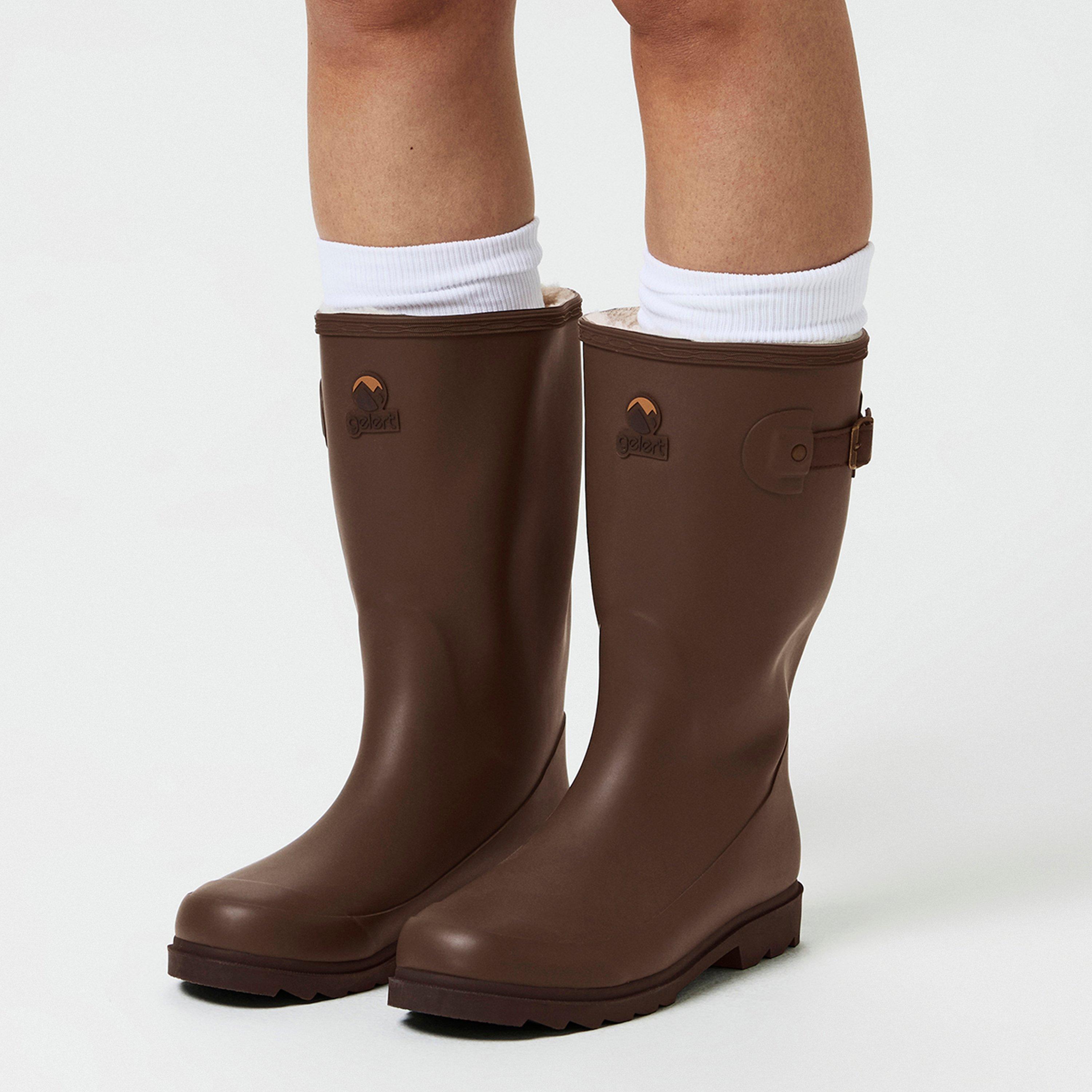 Gelert Fur Welly Boot Ladies
