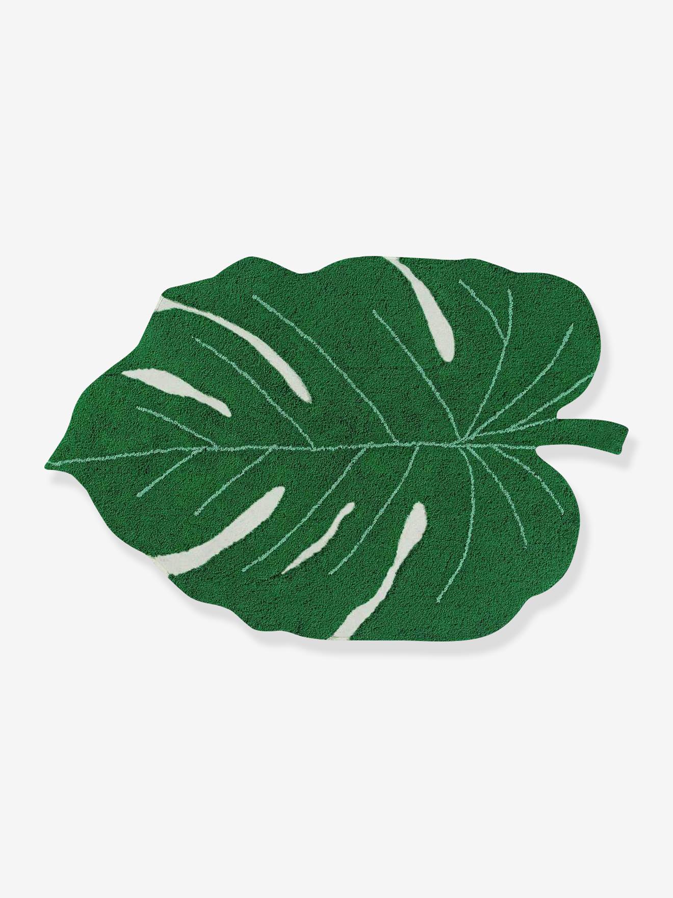 Tapete de algodão lavável Monstera Leaf LORENA CANALS verde
