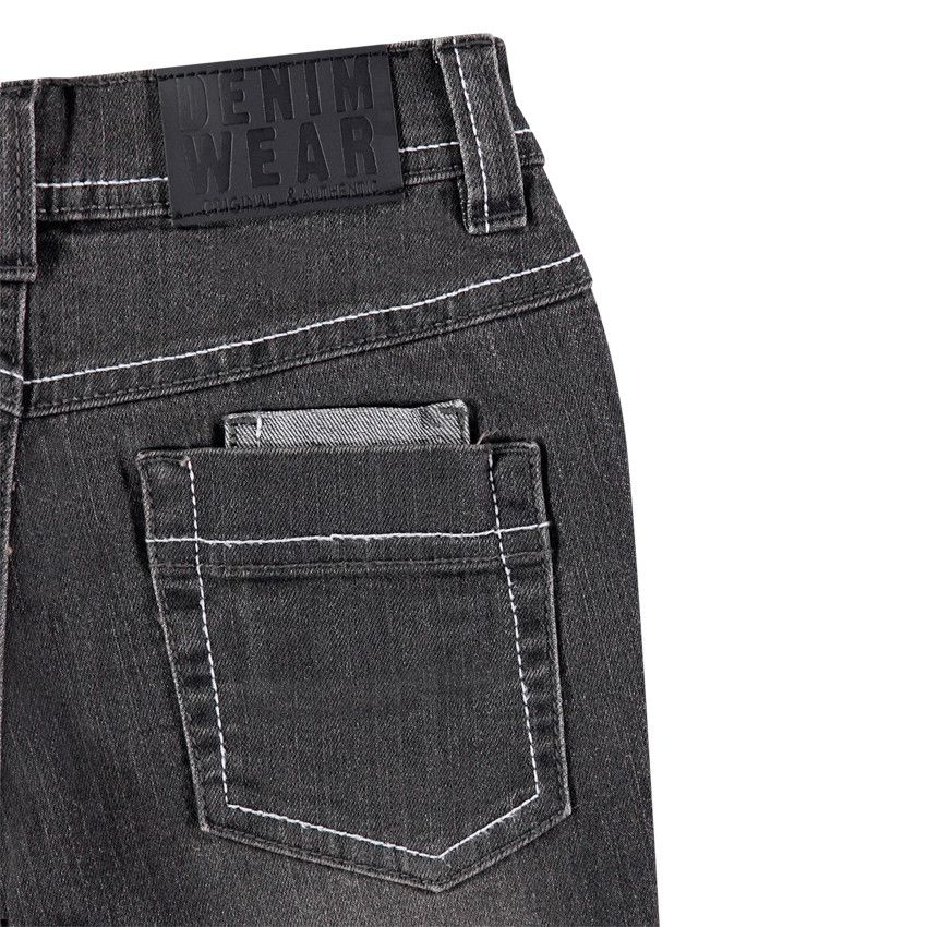 Jean slim effet used - Gris chiné