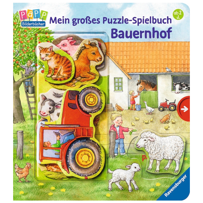 Mein großes Puzzle-Spielbuch - Bauernhof - 10 Teile