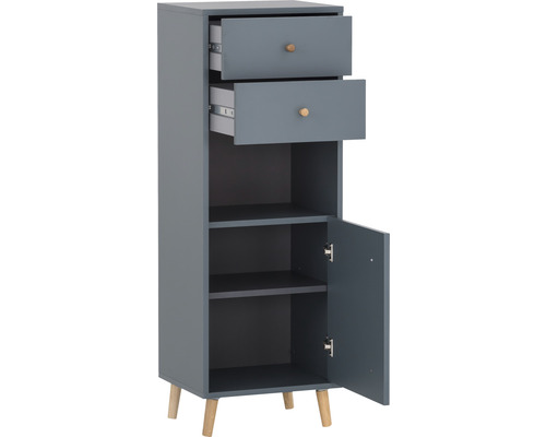 Highboard van Möbelpartner Bjarne, afmetingen (B x H x D): 40,3 x 113,4 x 33,1 cm, fjord