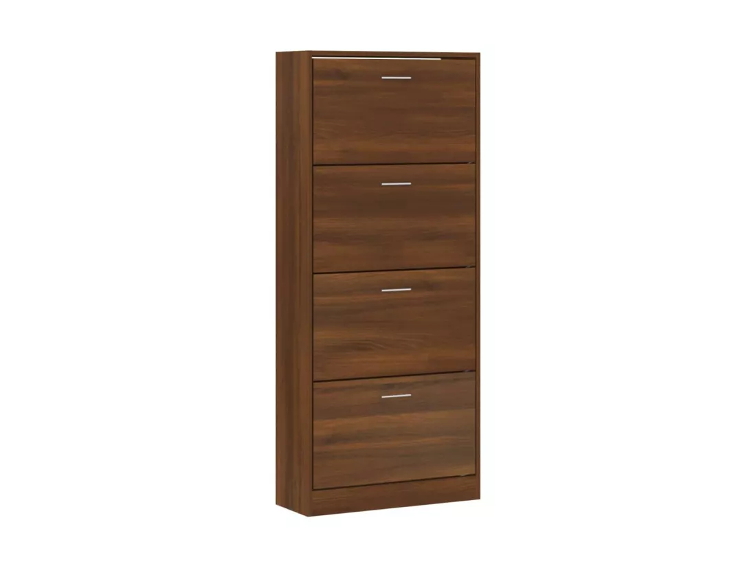 Armoire à chaussures Chêne marron 63x24x147cm Bois d'ingénierie