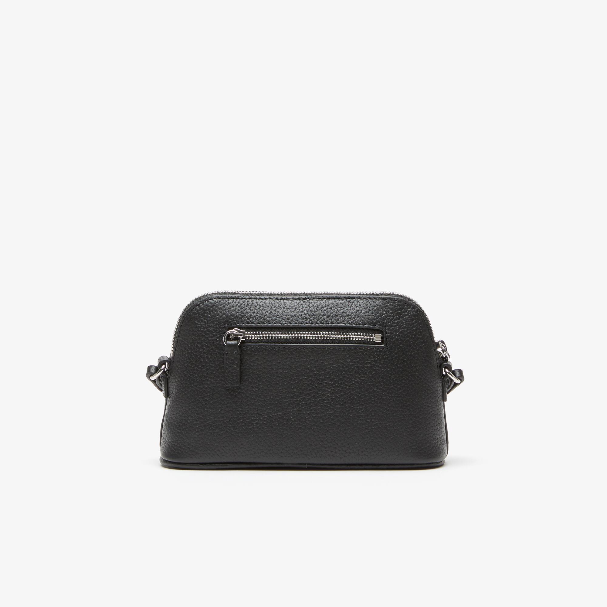 Sac dôme femme Lacoste en cuir grainé à bandoulière Sacs à bandoulière - Noir - Lacoste - Femme
