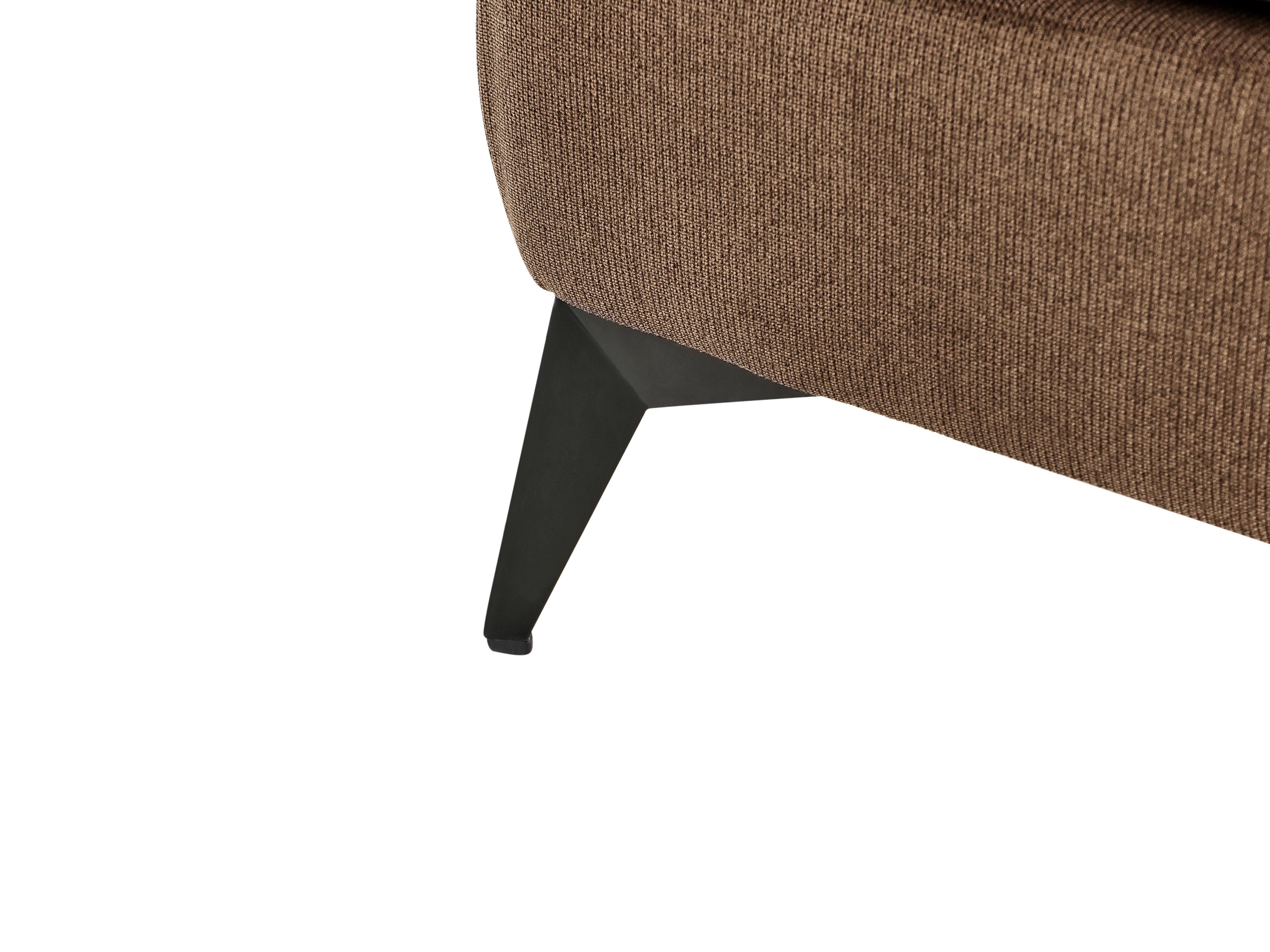 Rechtszijdige chaise longue SIEVOZ Stof Bruin