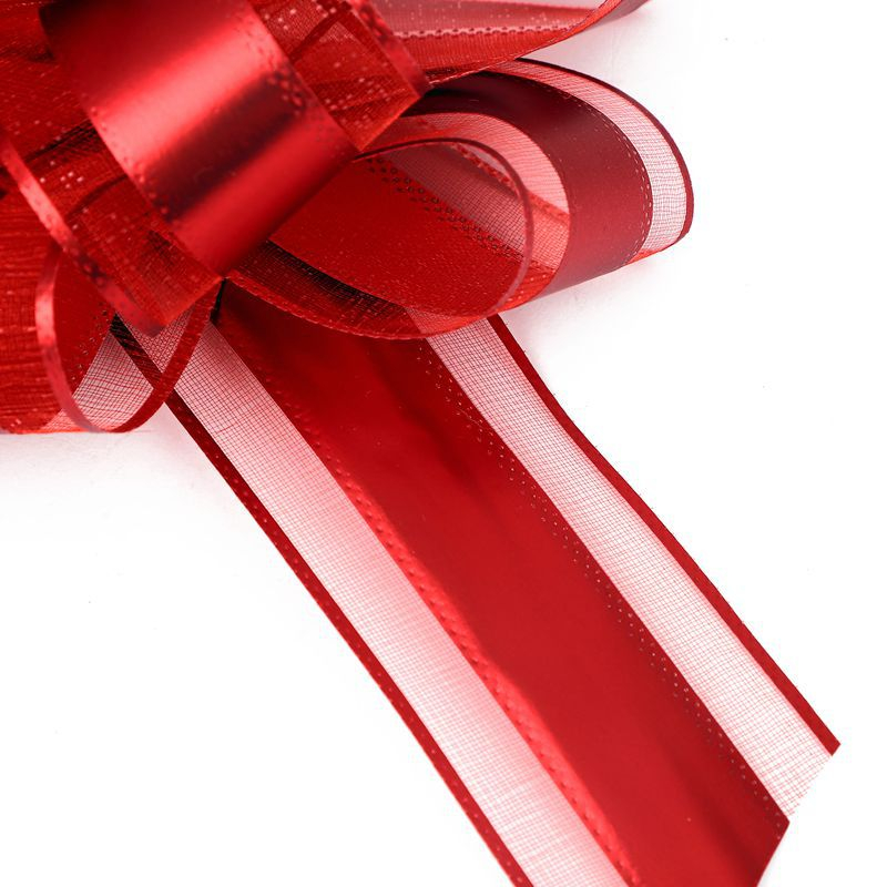 (20er Set) 16cm  Wiederverwendbare Geschenk Maschen Deko Zug Schleifen - Assortiert