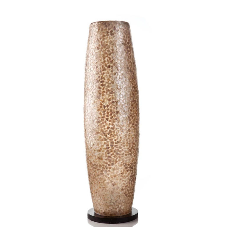 Vloerlamp Cone gold capiz 70 cm