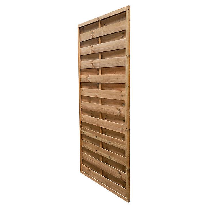 Panneau droit bois marron 90 x h.180 cm