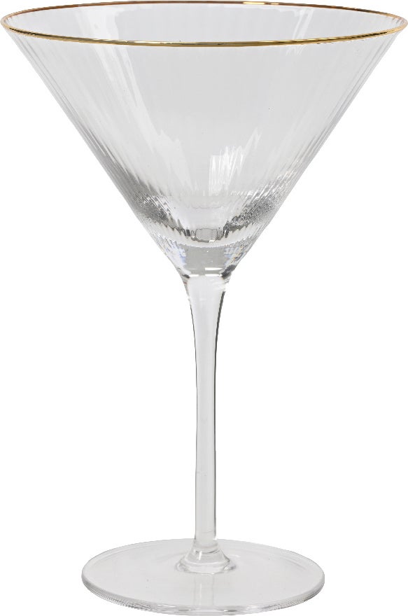 Kitchen Goods & More cocktailglas met goudrand 270 ml