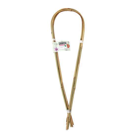 Lot de 3 tuteurs arceaux bambou Diam. 8/10 mm H. 60 cm