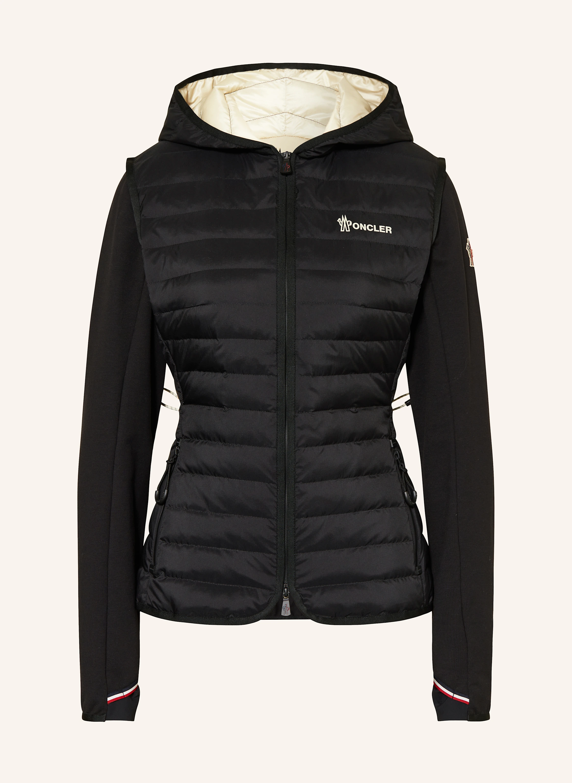 MONCLER GRENOBLE Lightweight-Daunenjacke im Materialmix