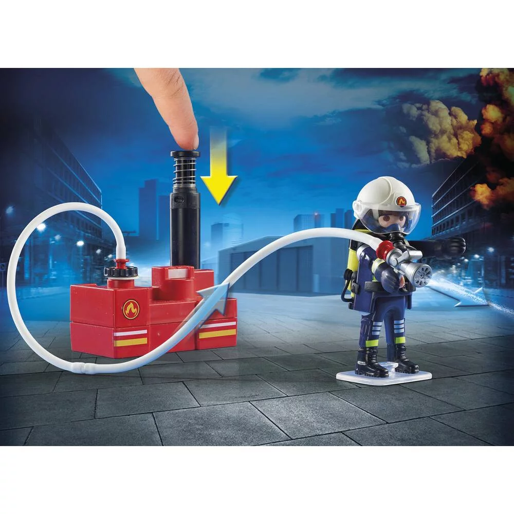 POMPIERS AVEC MATERIEL D'INCENDIE - 9468