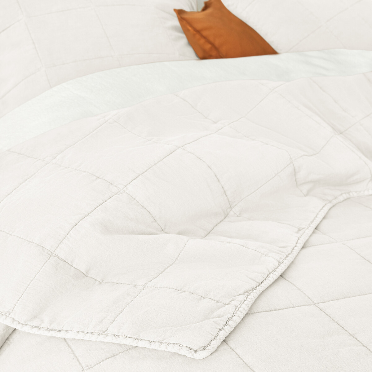 LA REDOUTE INTERIEURS<br>Colcha acolchoada em algodão lavado, Sparrow