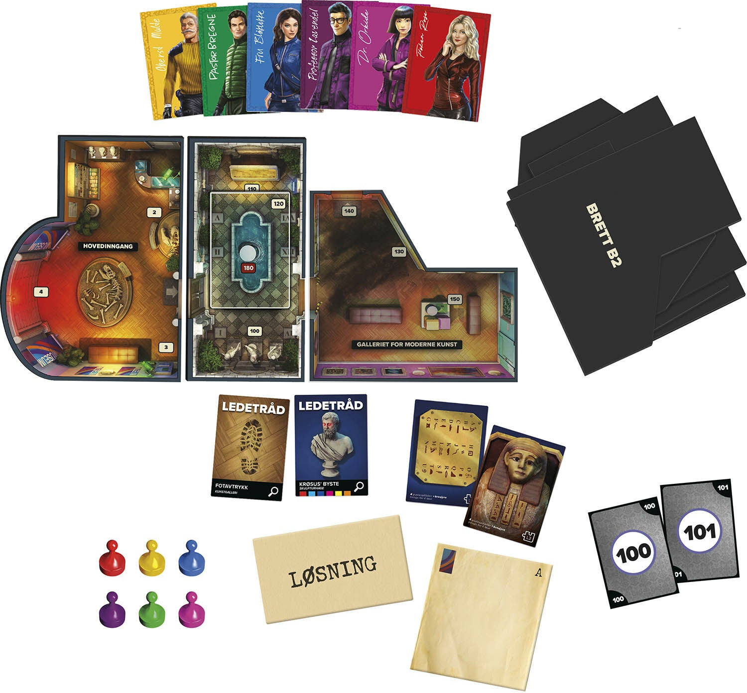 Hasbro Cluedo Spill Escape Robbery at the Museum