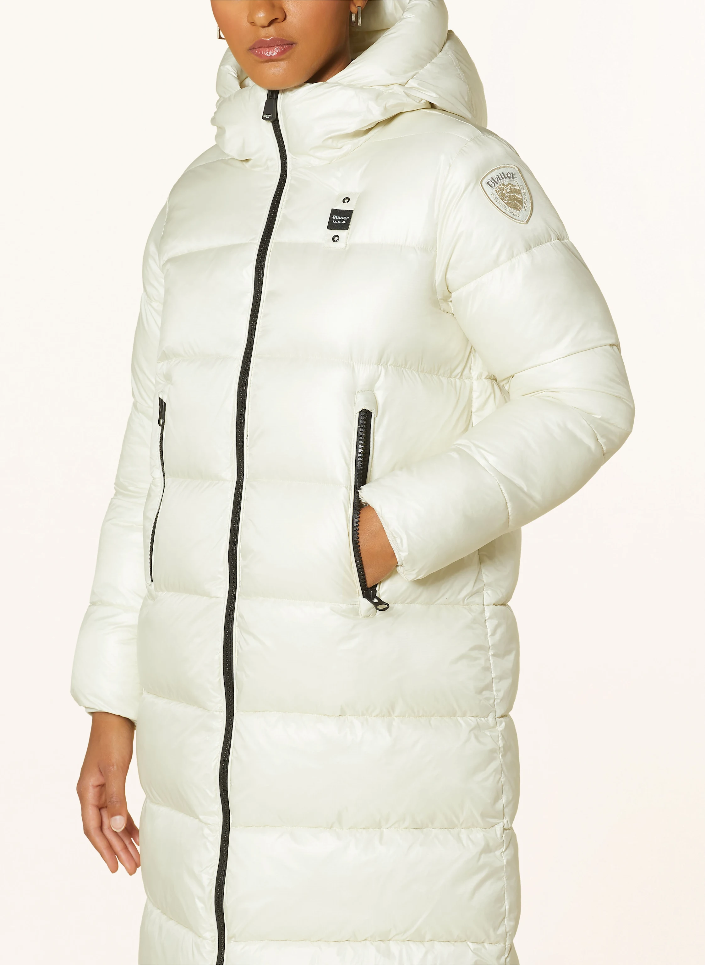 Blauer Steppmantel MARTHA