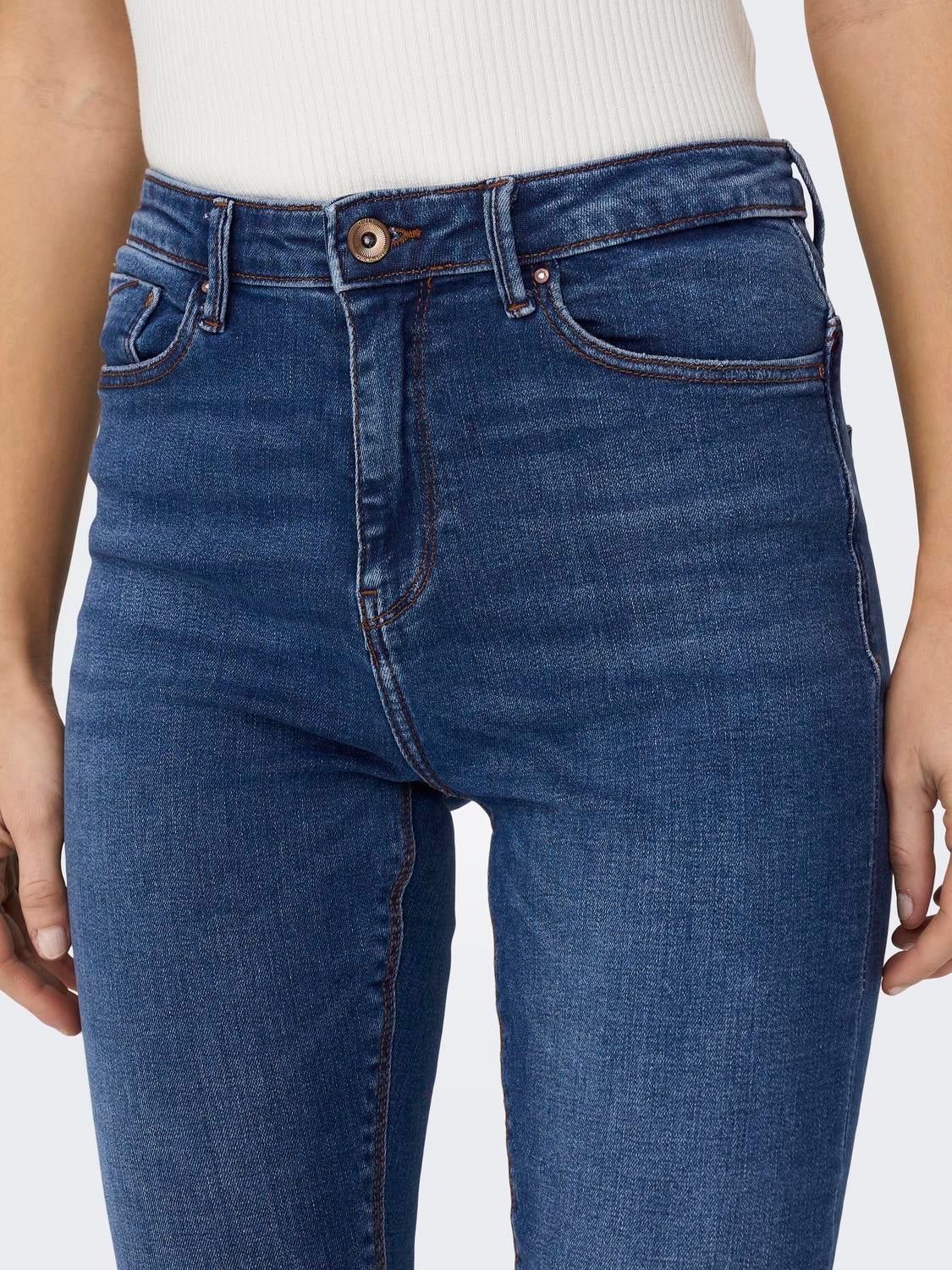 ONLPAOLA Hohe Taille Skinny Fit Jeans Medium Blue Denim