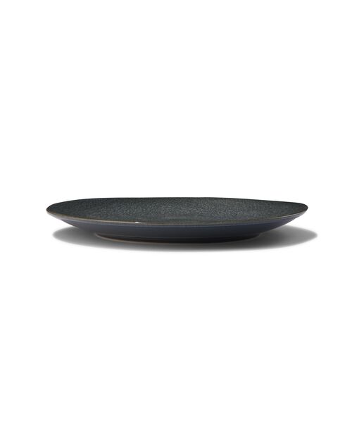 assiette plate - 26 cm - Porto - émail réactif - noir