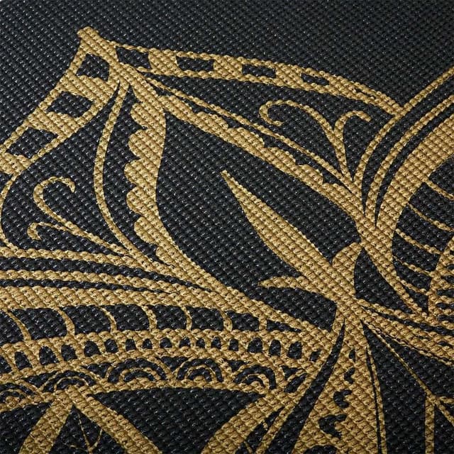 Gaiam Bronze Medallion Yoga Mat 6mm Premium Metallic