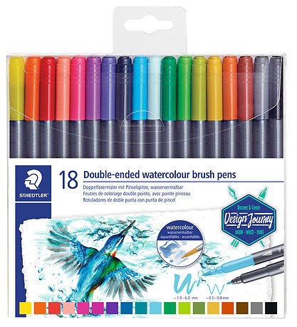 Staedtler Filzstifte - 18 st. - Double-endiger Aquarell-Pinselst