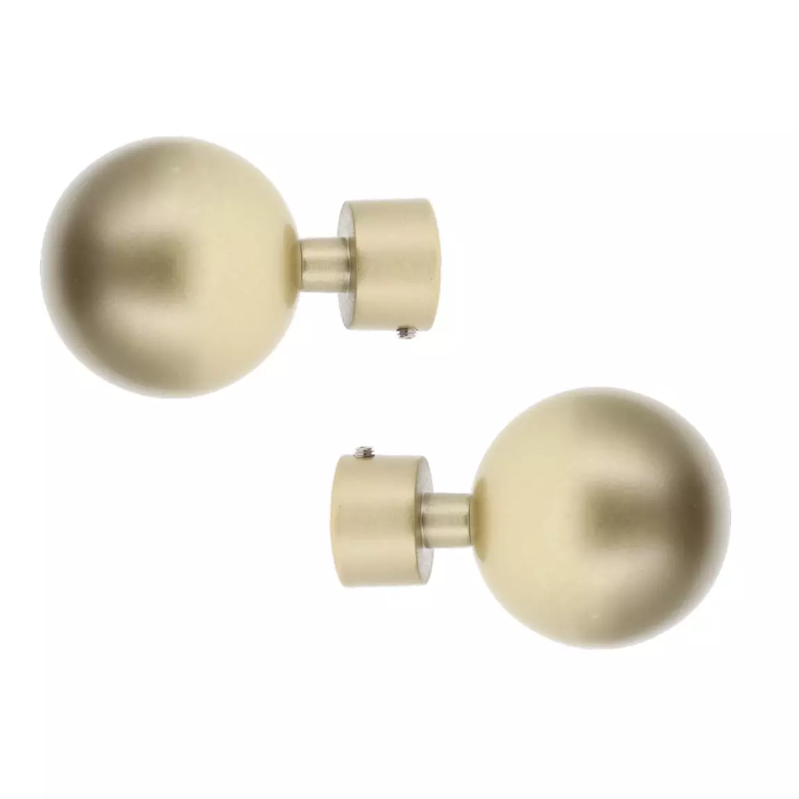 Lot de 2 embouts tringle (D20 mm) Jim Théa Or