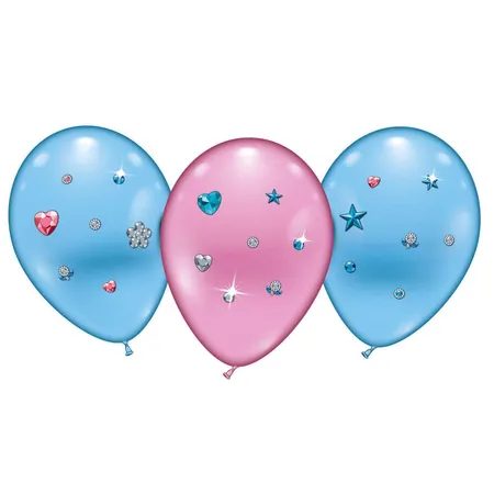 Karaloon 4er Ballonset Do it yourself Hearts & Stars Jewels