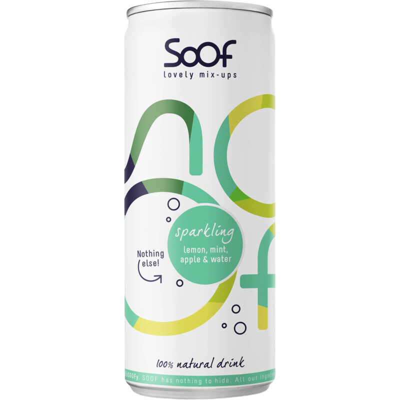 Soof Sparkling lemon, mint & apple