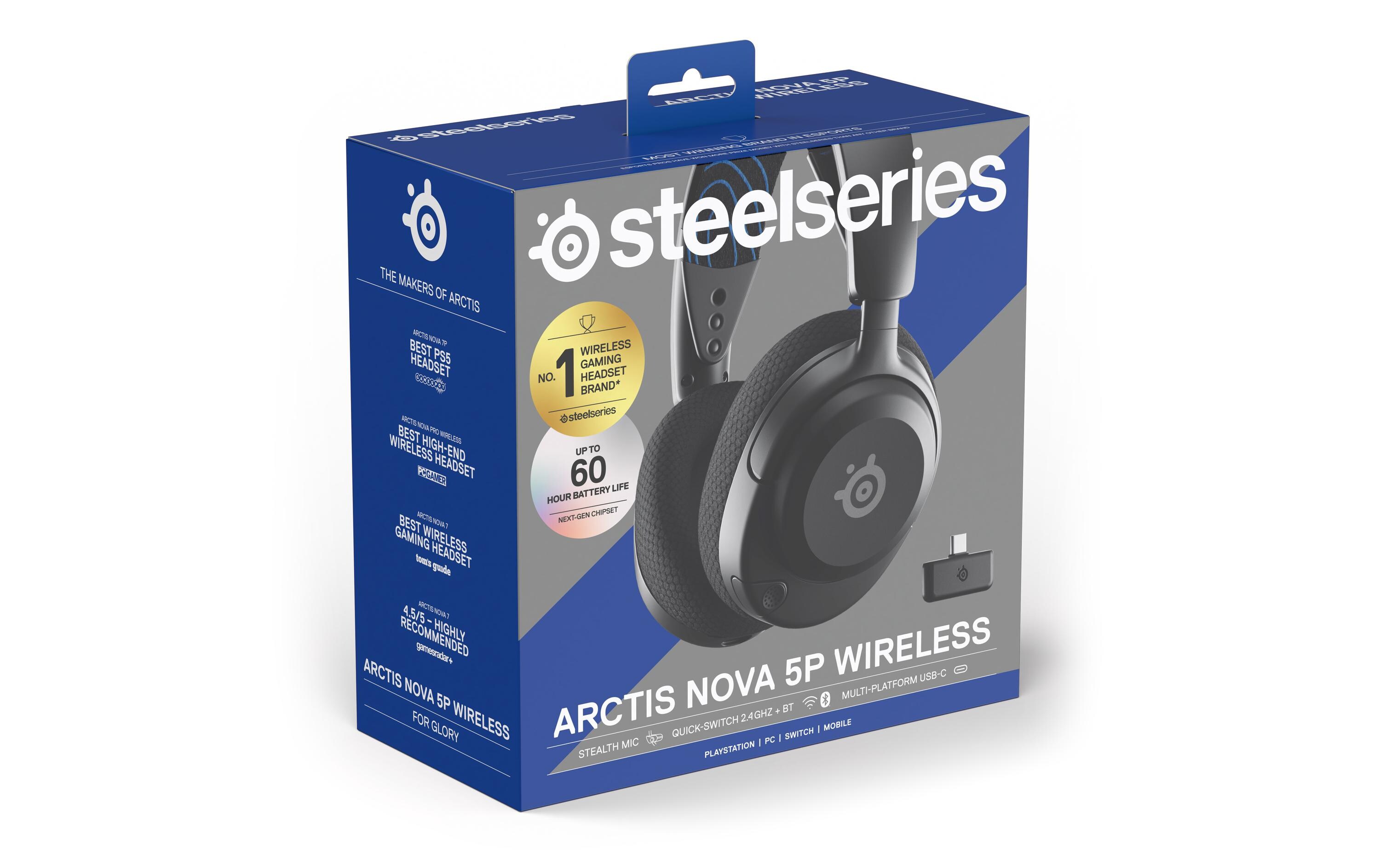 Headset Arctis Nova 5P Wireless Schwarz<br>Wireless Gaming-Headset