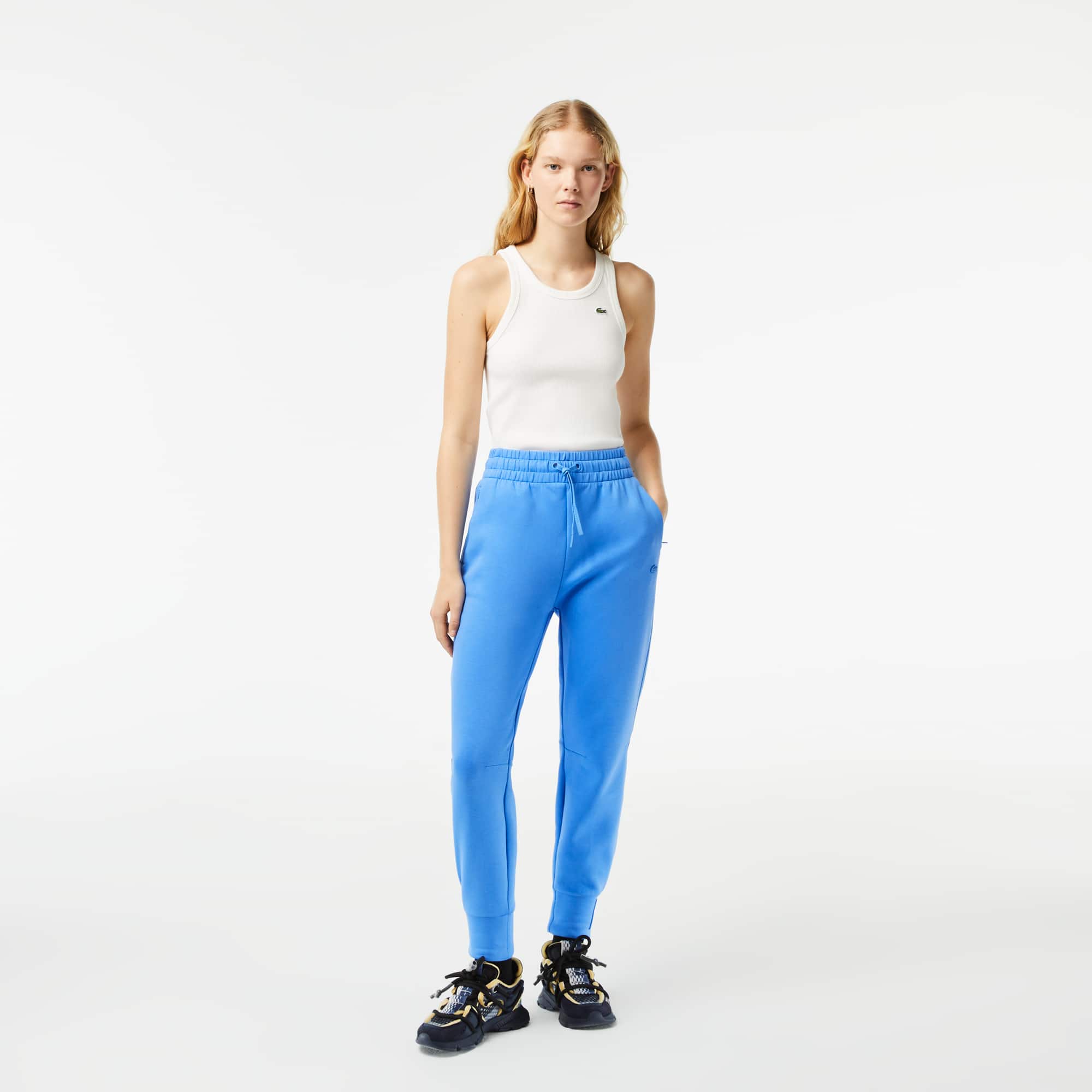 Pantalon de survêtement Jogger femme Lacoste en double-face Pantalons de survêtement - Bleu - Lacoste - Femme