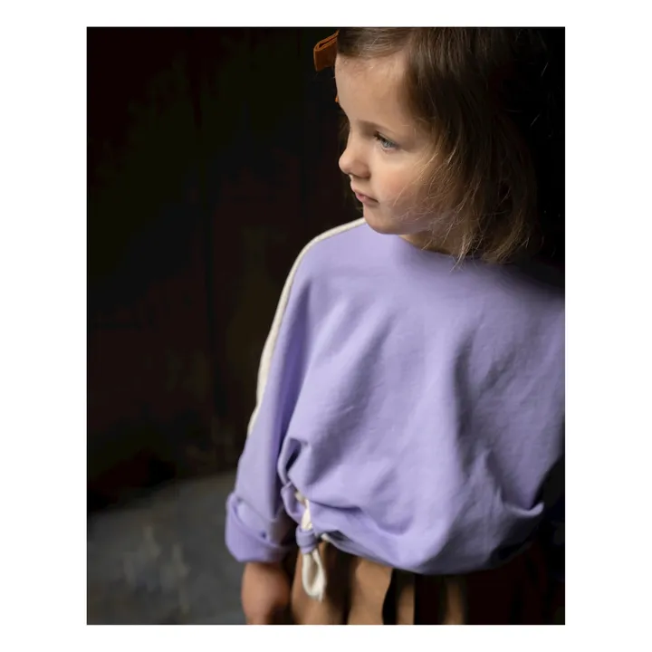 Bonnie & The Gang Sweat Noué Aya Coton Bio | Lavande