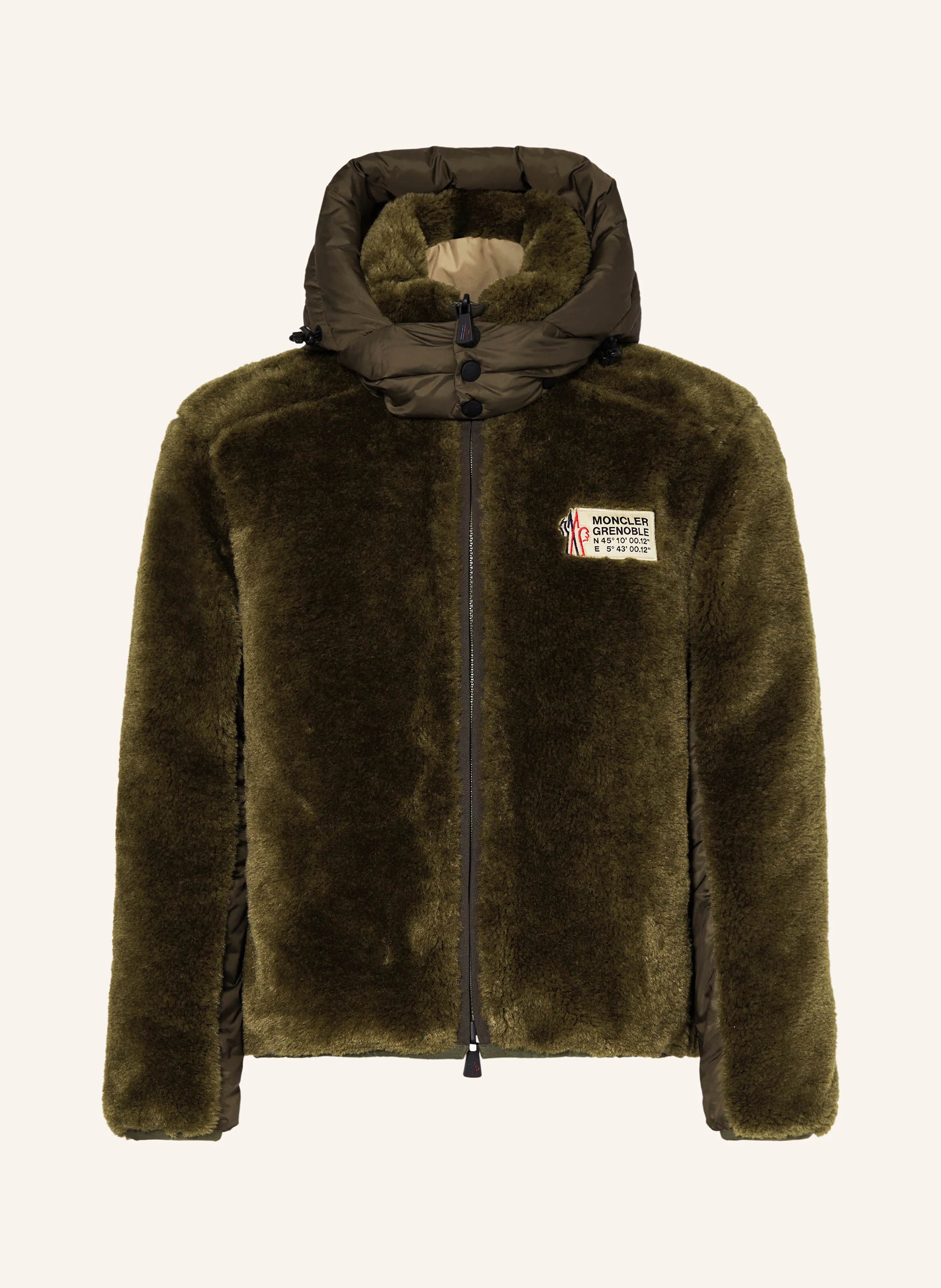 MONCLER GRENOBLE Teddyfell-Jacke WENGI zum Wenden
