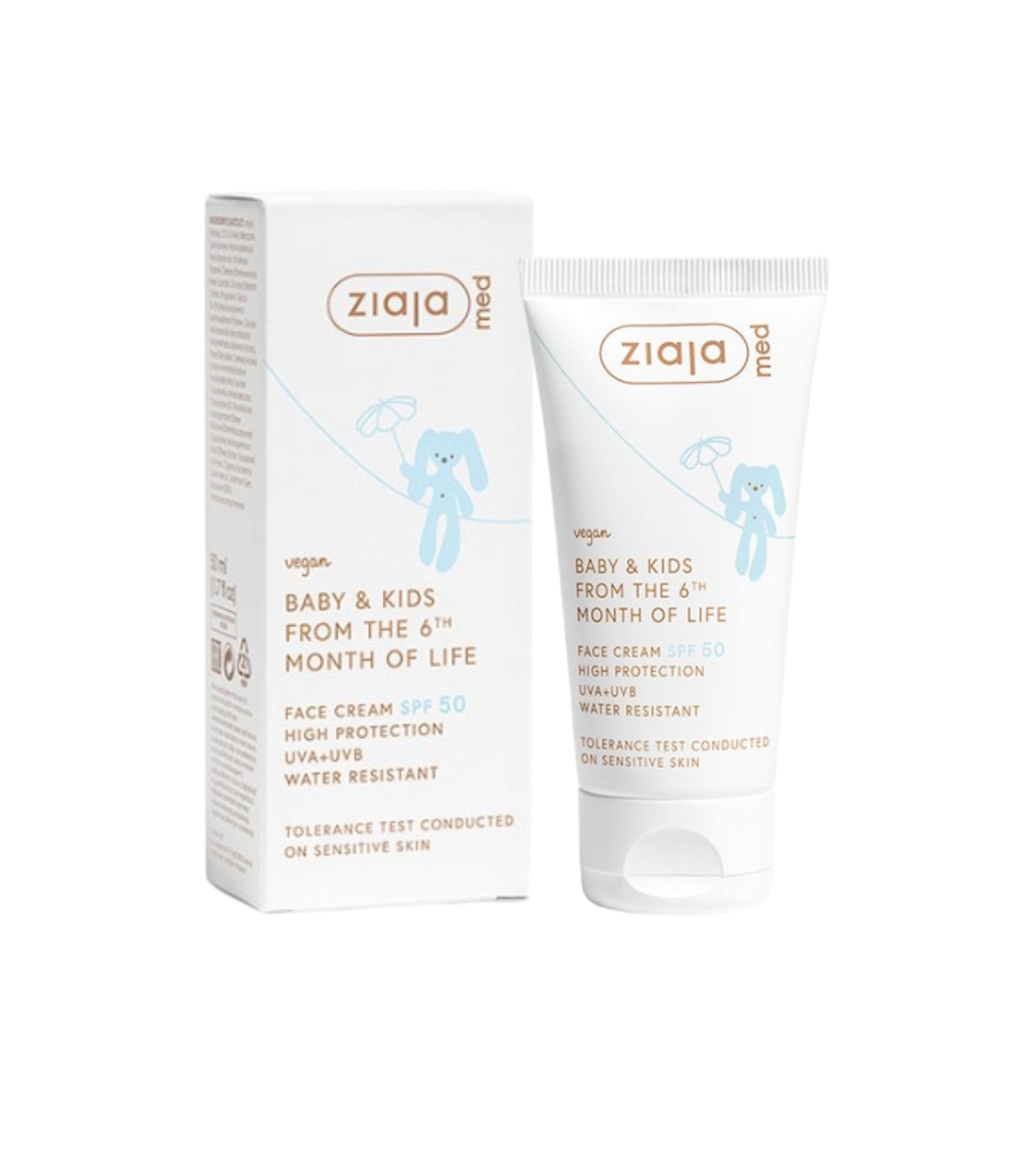 Ziaja Med - *Baby & Kids* - Creme Facial à Prova D'água FPS 50
