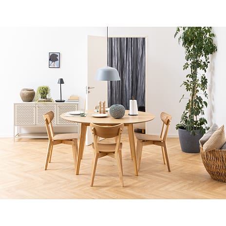 Roxby spisebordsstol - lakeret egefiner