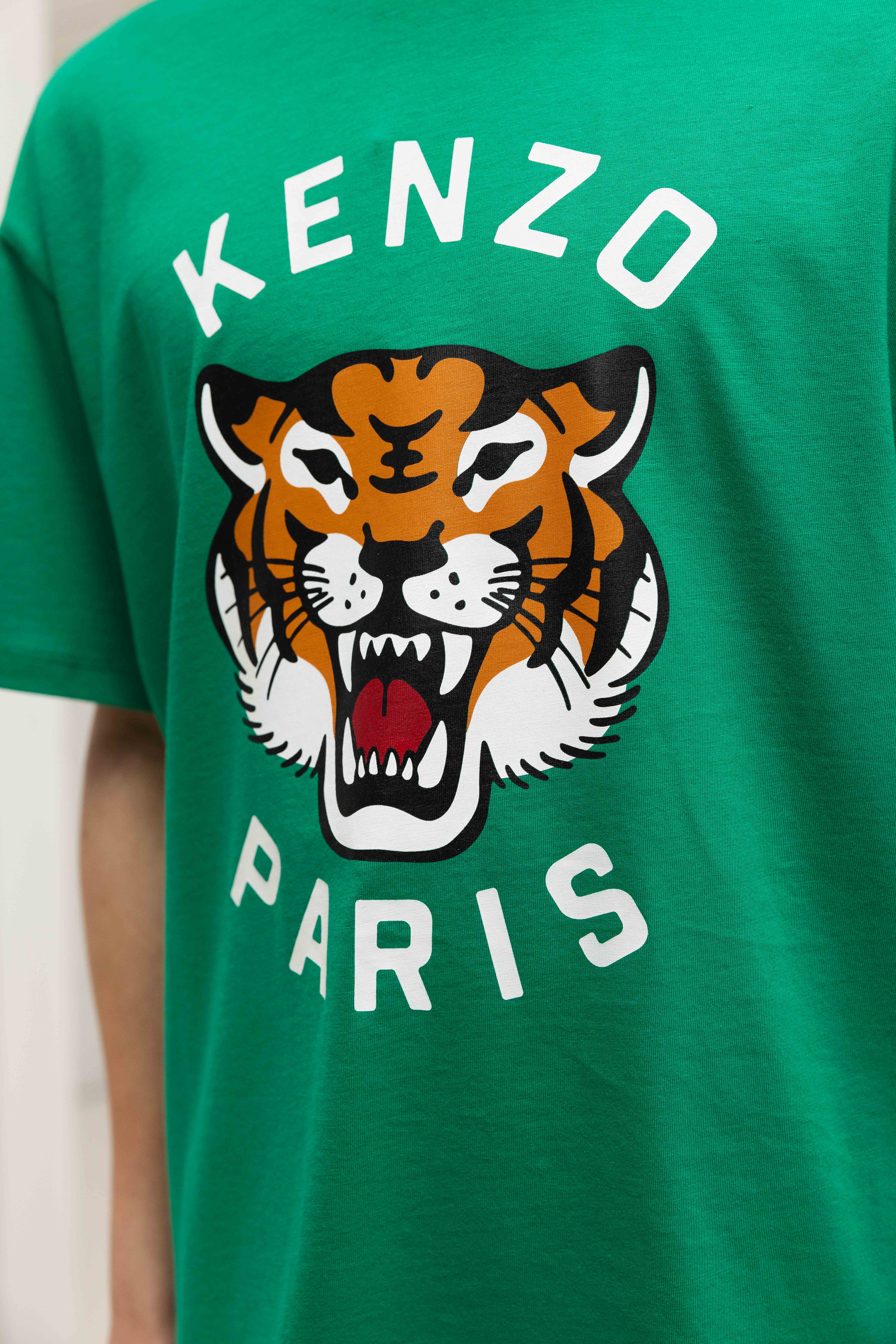Kenzo Tiger T-Shirt Kids Groen