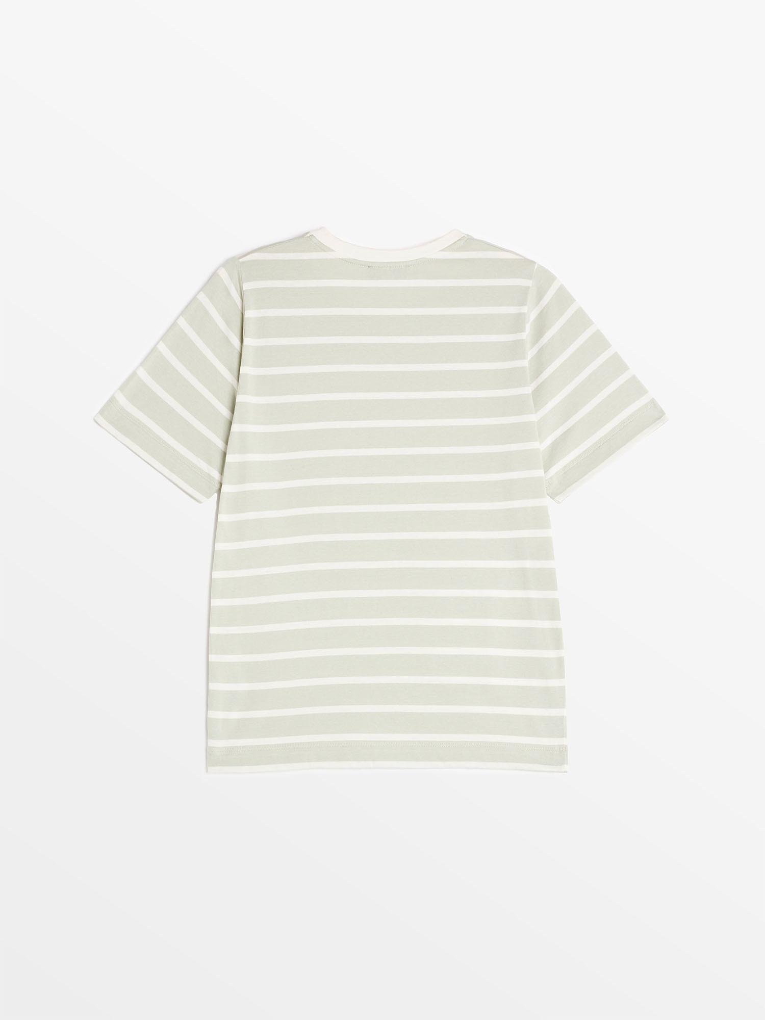 Tee Shirt Marinière Femme Fabriquée En France Vert
